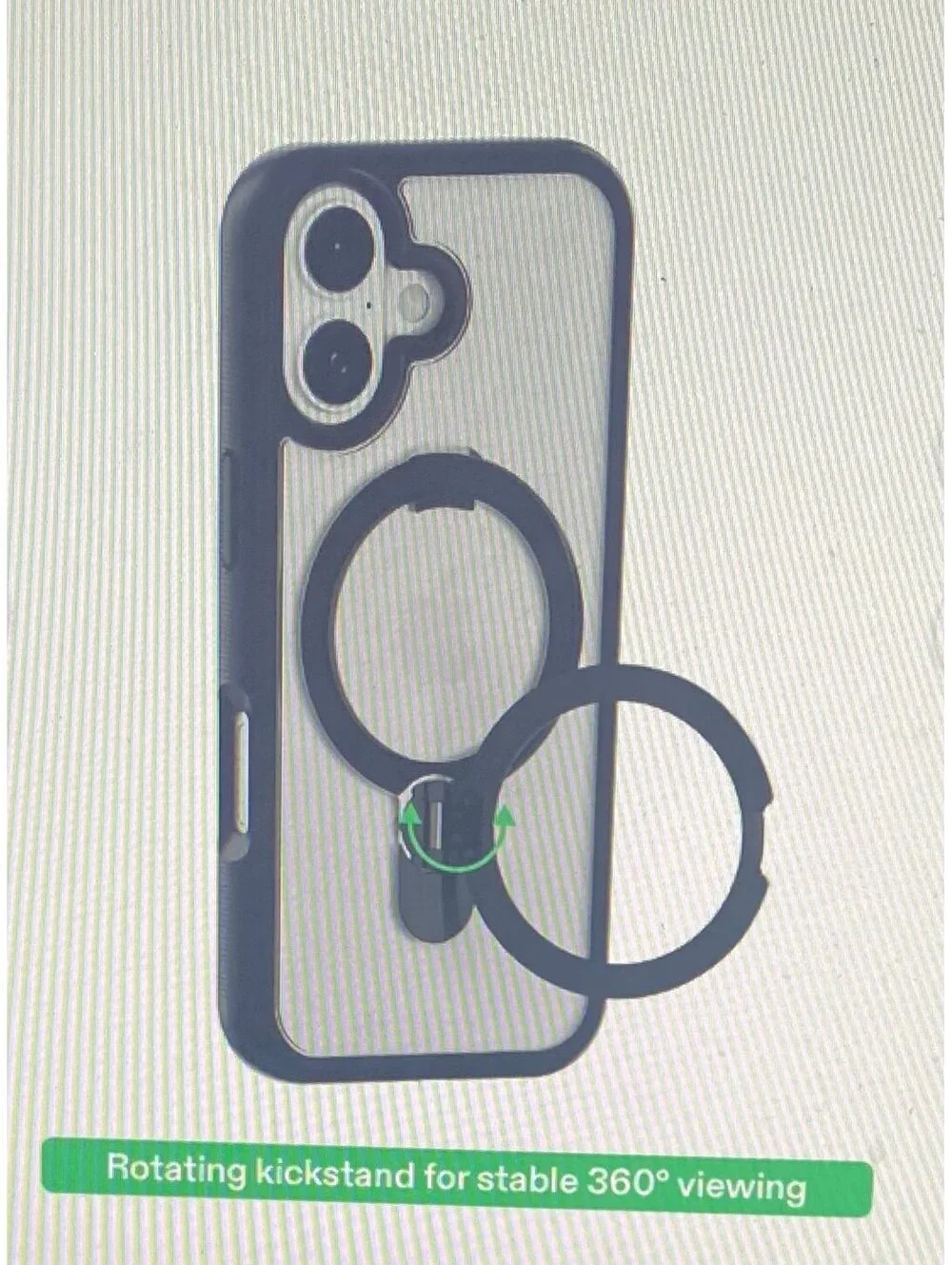 Onn Case for iPhone 17 Black/Frosted Clear